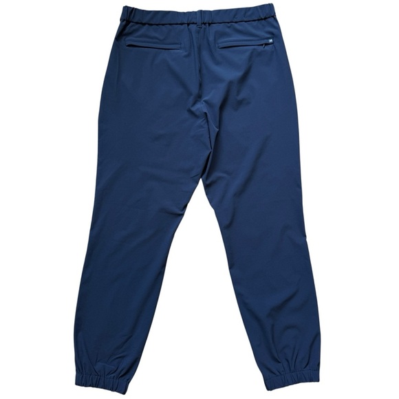 Mizzen+Main Men's Helmsman Jogger Pants Size 33 Blue Tapered Leg Elastic Waist - Picture 6 of 10